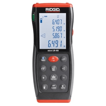 Ridgid micro LM-400 Laser Distance Meter / Range Finder | Ridgid by KHM Megatools Corp. Ridgid micro LM-400 Laser Distance Meter / Range Finder | Ridgid by KHM Megatools Corp.